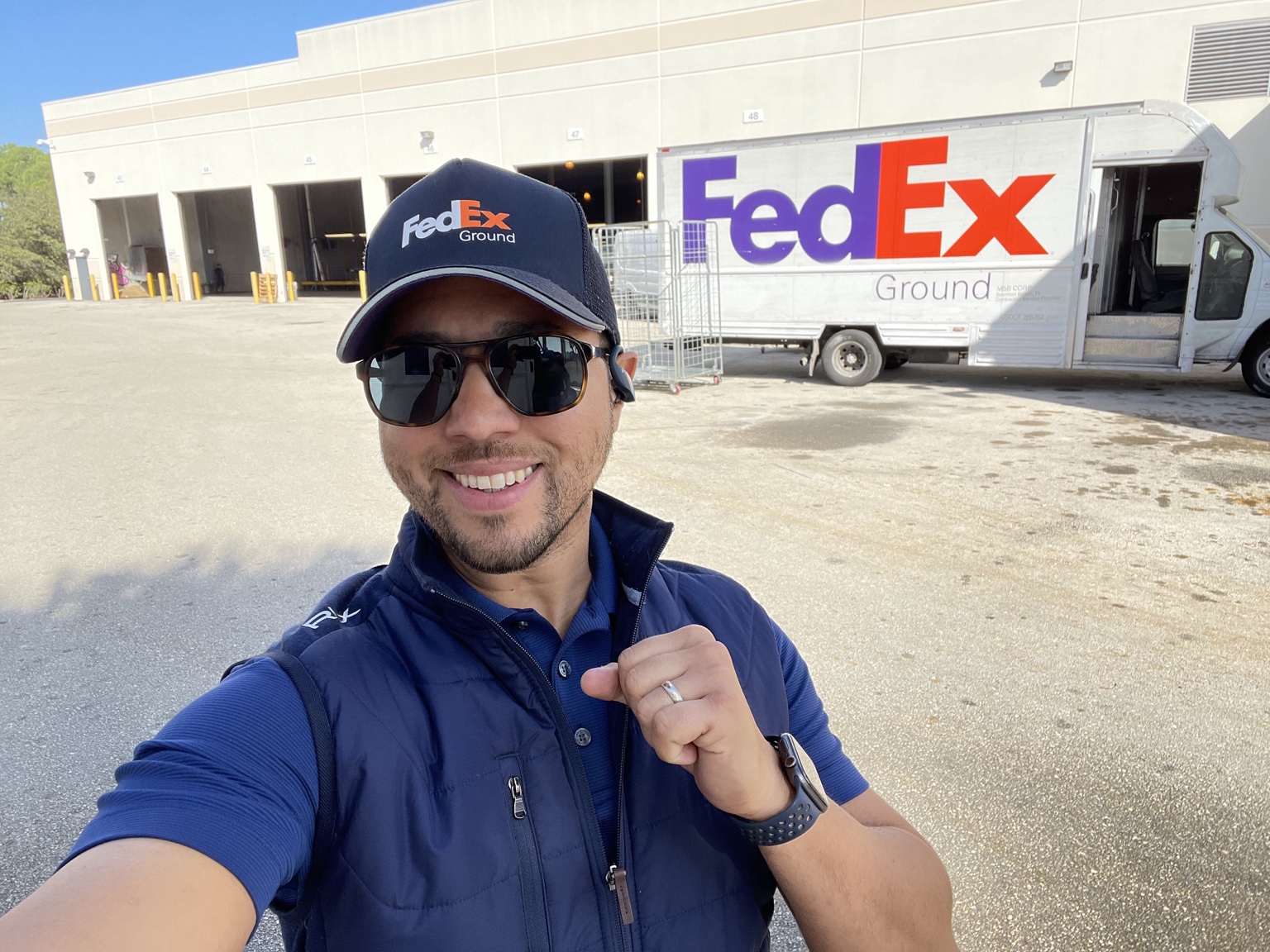 Franco during his years operating delivery routes